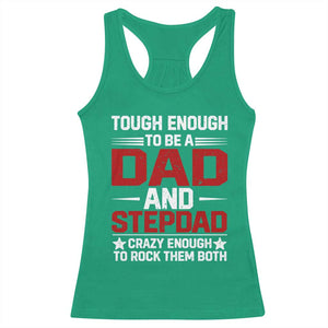 Bonus Dad Racerback Tank Top Dad And Stepdad Fathers Day TS10 Irish Green Print Your Wear