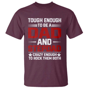 Bonus Dad T Shirt Dad And Stepdad Fathers Day TS10 Maroon Print Your Wear