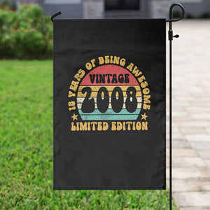 18th Birthday Garden Flag Vintage 18yr 2008 Limited Edition 18 Year Old Gift TS10 Print Your Wear