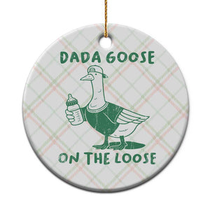Silly Goose Dad Ceramic Ornament New Dad Pregnancy Announcement Fathers Day TS10 1pc Christmas Plaid Print Your Wear