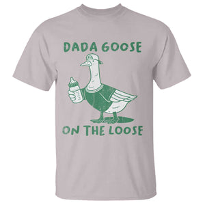 Silly Goose Dad T Shirt New Dad Pregnancy Announcement Fathers Day TS10 Ice Gray Print Your Wear