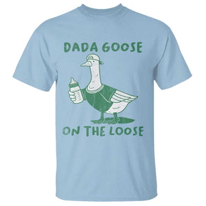 Silly Goose Dad T Shirt New Dad Pregnancy Announcement Fathers Day TS10 Light Blue Print Your Wear