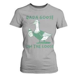 Silly Goose Dad T Shirt For Women New Dad Pregnancy Announcement Fathers Day TS10 Sport Gray Print Your Wear