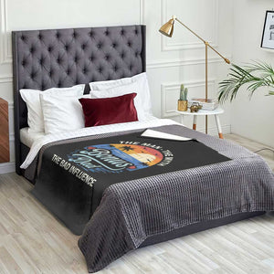 Bonus Dad Throw Blanket The Man Myth Bad Influence Step Dad Fathers Day Gift TS10 Print Your Wear