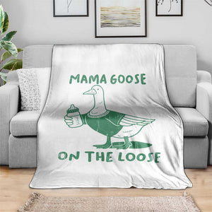 Silly Goose Mom Throw Blanket New Mom Pregnancy Announcement Mothers Day TS10 Print Your Wear