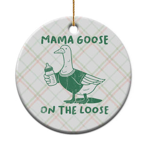 Silly Goose Mom Ceramic Ornament New Mom Pregnancy Announcement Mothers Day TS10 1pc Christmas Plaid Print Your Wear