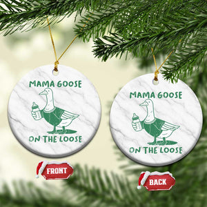 Silly Goose Mom Ceramic Ornament New Mom Pregnancy Announcement Mothers Day TS10 1pc White Marble Print Your Wear