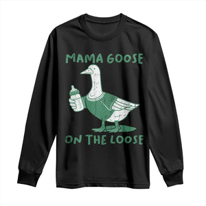 Silly Goose Mom Long Sleeve Shirt New Mom Pregnancy Announcement Mothers Day TS10 Black Print Your Wear