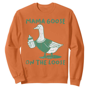 Silly Goose Mom Sweatshirt New Mom Pregnancy Announcement Mothers Day TS10 Orange Print Your Wear