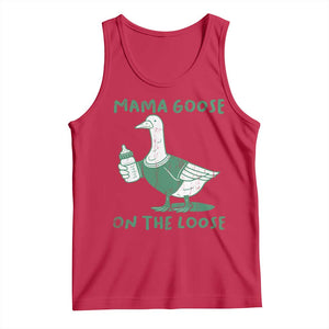 Silly Goose Mom Tank Top New Mom Pregnancy Announcement Mothers Day TS10 Red Print Your Wear