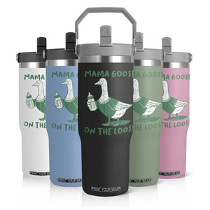 Silly Goose Mom Flip Straw Tumbler New Mom Pregnancy Announcement Mothers Day TS10 Print Your Wear