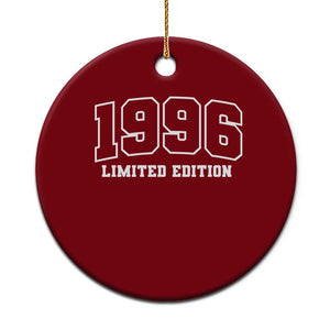 Vintage 1996 Limited Edition Ceramic Ornament 30 Year Old Gift Retro Varsity 30th Birthday TS10 1pc Red Print Your Wear