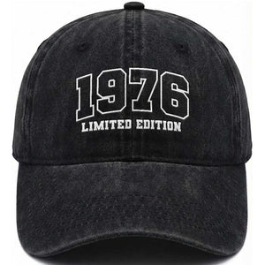 Vintage 1976 Limited Edition Washed Cotton Baseball Cap 50 Year Old Gift Retro Varsity 50th Birthday TS10 Print Your Wear