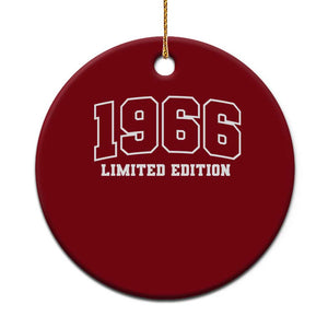 Vintage 1966 Limited Edition Ceramic Ornament 60 Year Old Gift Retro Varsity 60th Birthday TS10 1pc Red Print Your Wear