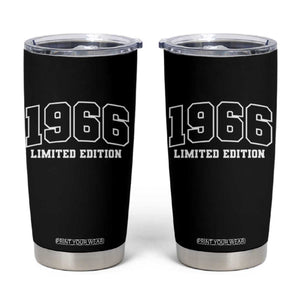 Vintage 1966 Limited Edition Tumbler Cup 60 Year Old Gift Retro Varsity 60th Birthday TS10 Black Print Your Wear