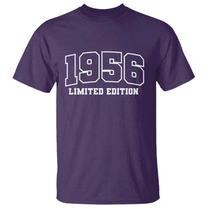 Vintage 1956 Limited Edition T Shirt 70 Year Old Gift Retro Varsity 70th Birthday TS10 Purple Print Your Wear