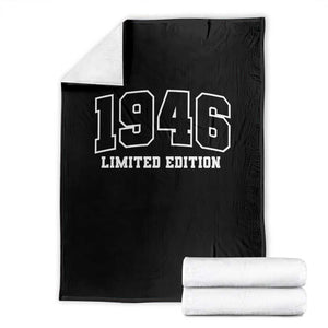 Vintage 1946 Limited Edition Throw Blanket 80 Year Old Gift Retro Varsity 80th Birthday TS10 Black Print Your Wear