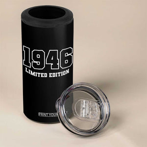 Vintage 1946 Limited Edition 4 in 1 Can Cooler Tumbler 80 Year Old Gift Retro Varsity 80th Birthday TS10 Print Your Wear