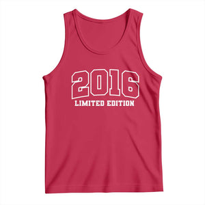 Vintage 2016 Limited Edition Tank Top 10 Year Old Gift Retro Varsity 10th Birthday TS10 Red Print Your Wear