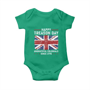 Happy Treason Day Ungrateful Colonials Baby Onesie Funny 4th of July British Flag