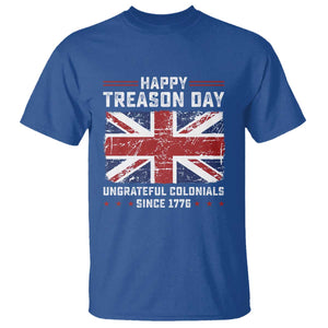 Happy Treason Day Ungrateful Colonials T Shirt Funny 4th of July British Flag