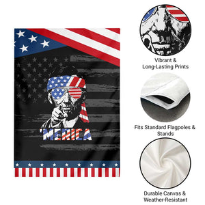 Funny Lincoln 4th Of July Merica Garden Flag Abe American Flag TS10 Print Your Wear