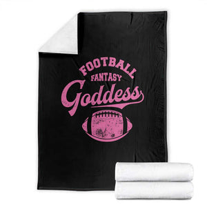 Fantasy Football Goddess Throw Blanket Sports Party Gifts TS10 Black Print Your Wear