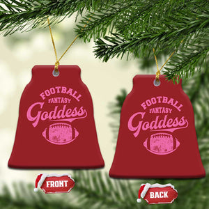 Fantasy Football Goddess Christmas Ornament Sports Party Gifts TS10 Bell Flake Red Print Your Wear