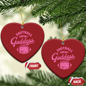 Fantasy Football Goddess Christmas Ornament Sports Party Gifts TS10 Heart Red Print Your Wear