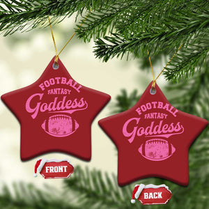 Fantasy Football Goddess Christmas Ornament Sports Party Gifts TS10 Star Red Print Your Wear