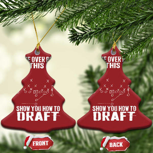 Girls Fantasy Football Christmas Ornament Move Over Boys Draft Party Commish FFL TS10 Christmas Tree Red Print Your Wear