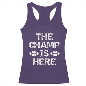 Funny Fantasy Football Champion Racerback Tank Top Champ Draft Party Commish FFL TS10 Purple Print Your Wear