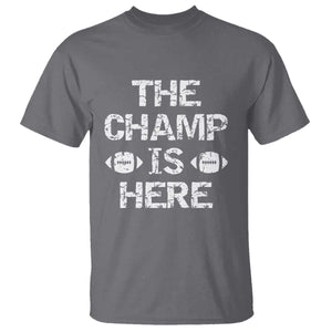 Funny Fantasy Football Champion T Shirt Champ Draft Party Commish FFL TS10 Charcoal Print Your Wear