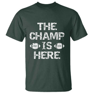 Funny Fantasy Football Champion T Shirt Champ Draft Party Commish FFL TS10 Dark Forest Green Print Your Wear