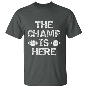 Funny Fantasy Football Champion T Shirt Champ Draft Party Commish FFL TS10 Dark Heather Print Your Wear