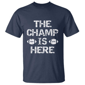 Funny Fantasy Football Champion T Shirt Champ Draft Party Commish FFL TS10 Navy Print Your Wear