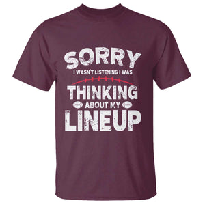 Funny Fantasy Football Player T Shirt Commissioner Draft Party TS10 Maroon Print Your Wear