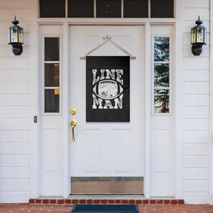Football Linemen Garden Flag Vintage Offensive Lineman TS10 Print Your Wear