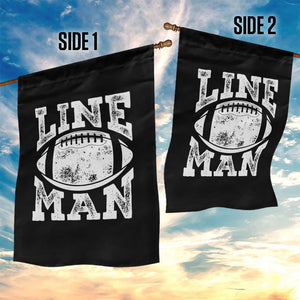 Football Linemen Garden Flag Vintage Offensive Lineman TS10 Print Your Wear