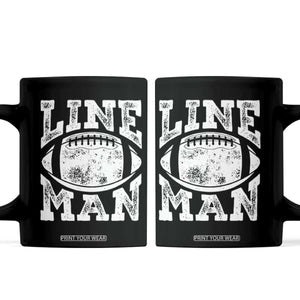 Football Linemen Coffee Mug Vintage Offensive Lineman TS10 Black Print Your Wear