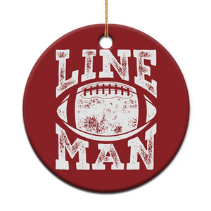 Football Linemen Christmas Ornament Vintage Offensive Lineman TS10 Print Your Wear