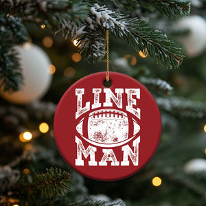 Football Linemen Christmas Ornament Vintage Offensive Lineman TS10 Print Your Wear