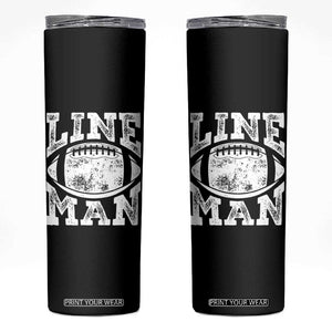 Football Linemen Skinny Tumbler Vintage Offensive Lineman TS10 Black Print Your Wear