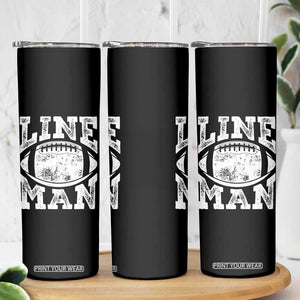 Football Linemen Skinny Tumbler Vintage Offensive Lineman TS10 Print Your Wear