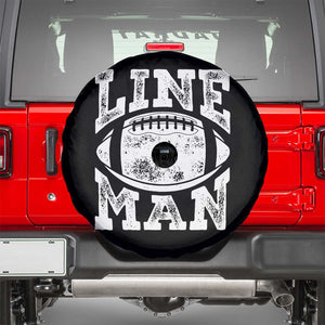 Football Linemen Spare Tire Cover Vintage Offensive Lineman TS10 Black Print Your Wear