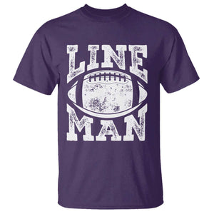 Football Linemen T Shirt Vintage Offensive Lineman TS10 Purple Print Your Wear