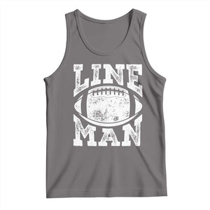 Football Linemen Tank Top Vintage Offensive Lineman TS10 Deep Heather Print Your Wear