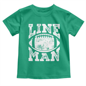 Football Linemen Toddler T Shirt Vintage Offensive Lineman TS10 Irish Green Print Your Wear