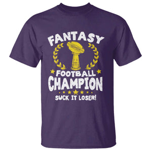 Fantasy Football Legend T Shirt Suck It Loser Funny Champ Champion Draft TS10 Purple Print Your Wear