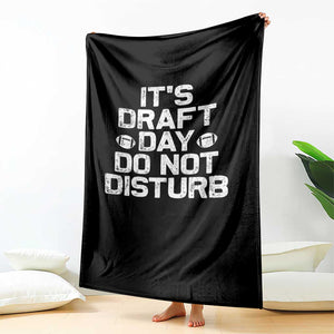 Funny Fantasy Football Throw Blanket It's Draft Day Do Not Disturb TS10 Print Your Wear